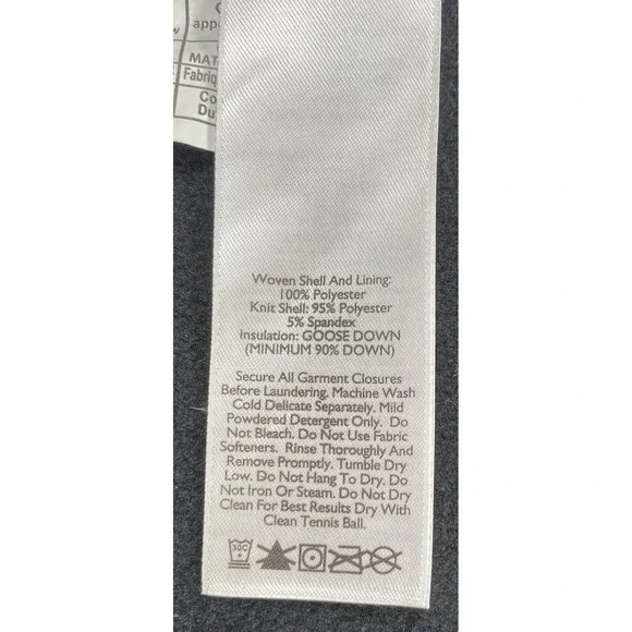 Eddie Bauer First Ascent Stormdown 800 Vest Full Zip Black Gray Women's Small - Picture 6 of 6